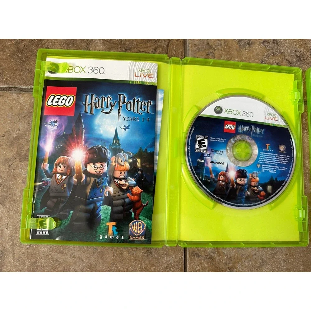 Lot Of 2 Lego Xbox 360 Video Games Harry Potter, Batman 2 DC Super Heroes